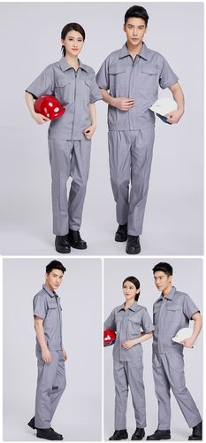 夏季短袖反光条工作服现货4s汽车美容工作制服工厂统一劳保工作服